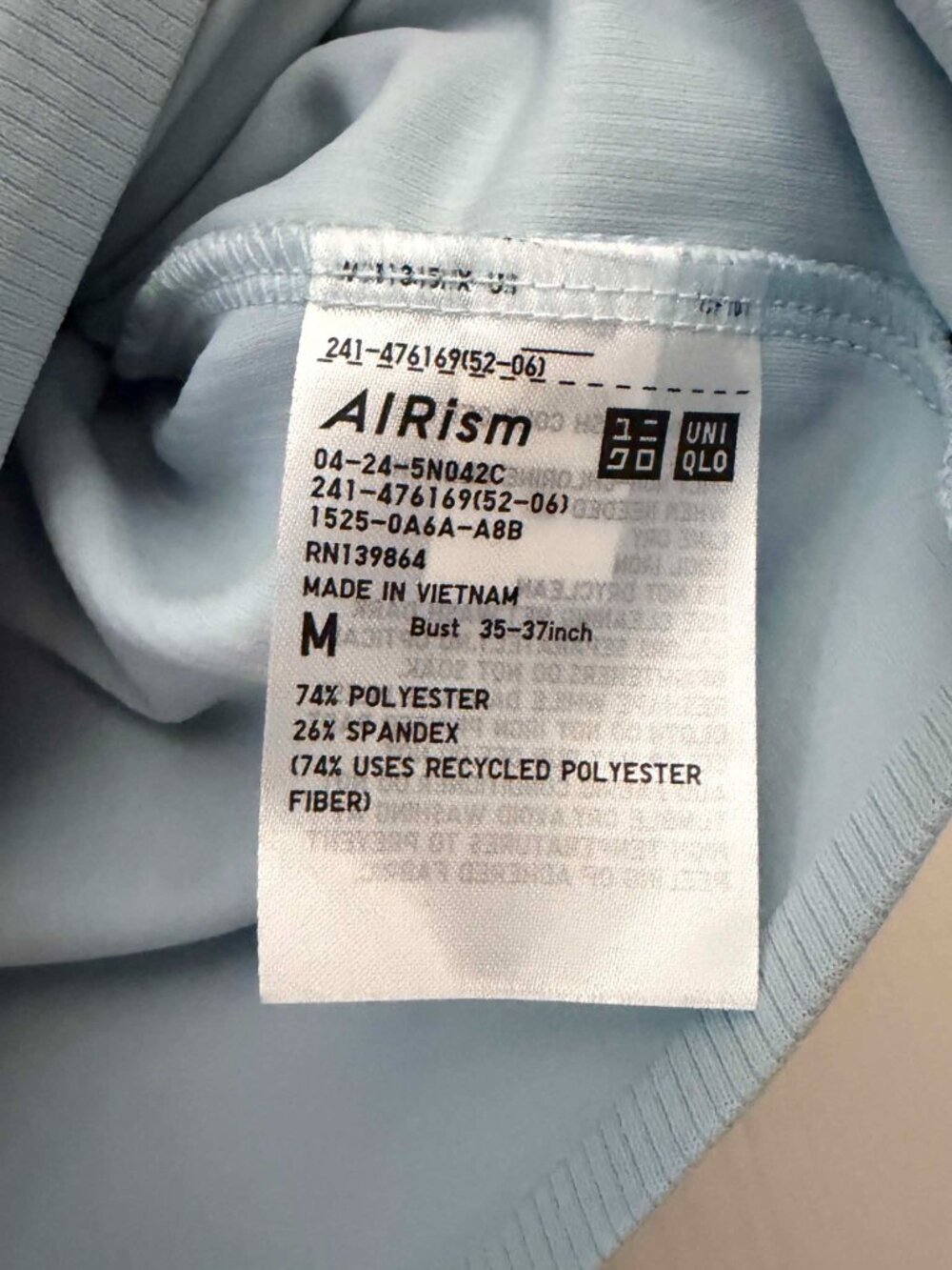 Uniqlo AIRism Ribbed Cropped Tank Tops 3-Pack M NWOT White Black Blue - Picture 5 of 11